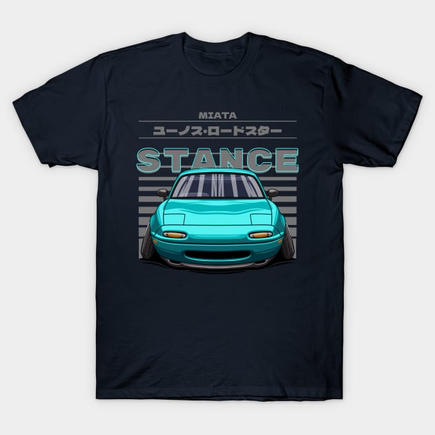 stance of miata (tosca) T-Shirt by Rezall Revolution